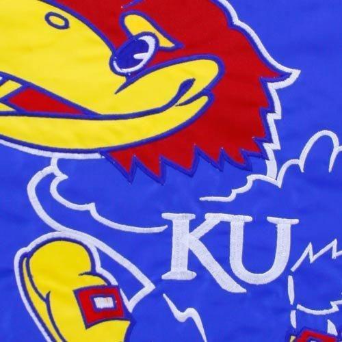 Kansas Jayhawks Garden Flag 2 Sided Big Jay Logo heartlandflags