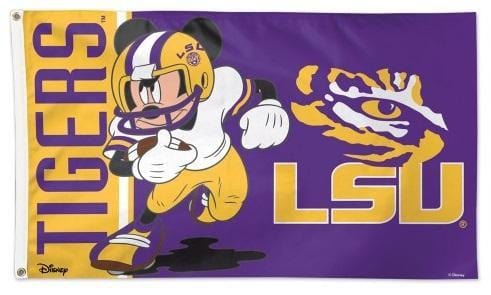 LSU Tigers Flag 3x5 Disney Mickey Mouse Football heartlandflags