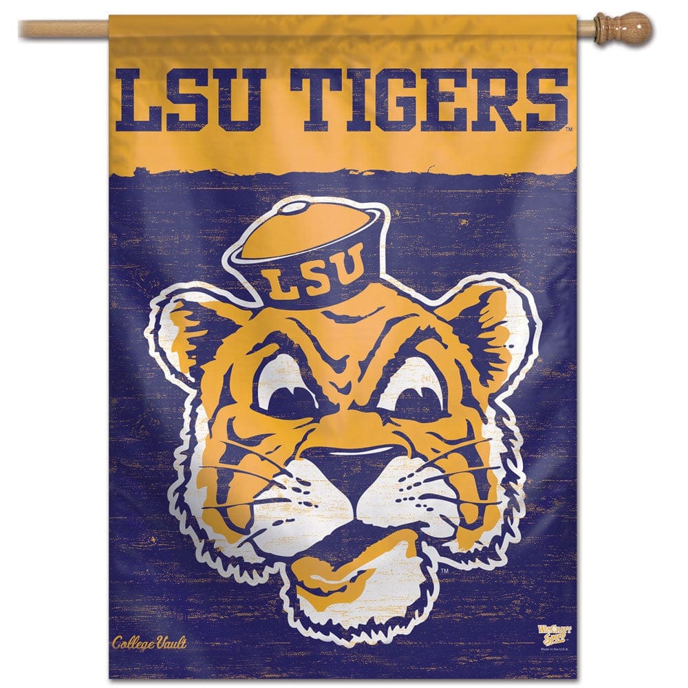 LSU Tigers Banner Vault Logo Flag