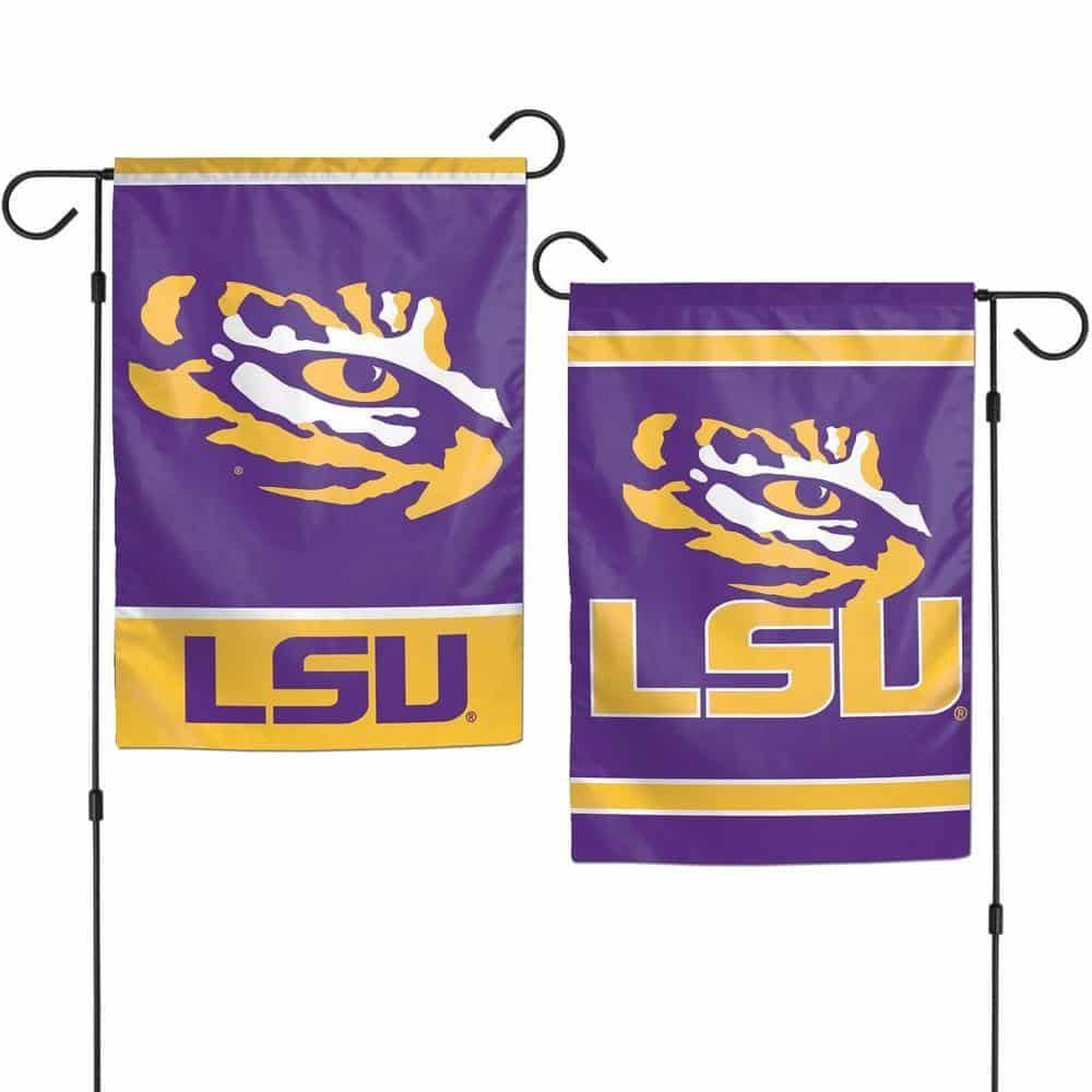 LSU Tigers Garden 2 Sided Double Logo Tiger Eye heartlandflags