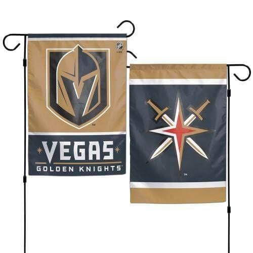 Las Vegas Golden Knights Garden Flag 2 Sided Logo heartlandflags