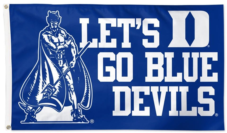 Let's Go Blue Devils Flag 3x5 Duke heartlandflags