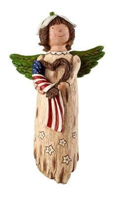 Liberty Garden Angel Figurine Wings of Whimsy Patriotic heartlandflags