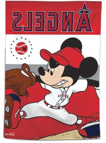 Los Angeles Angels of Anaheim Banner Flag Mickey Mouse heartlandflags