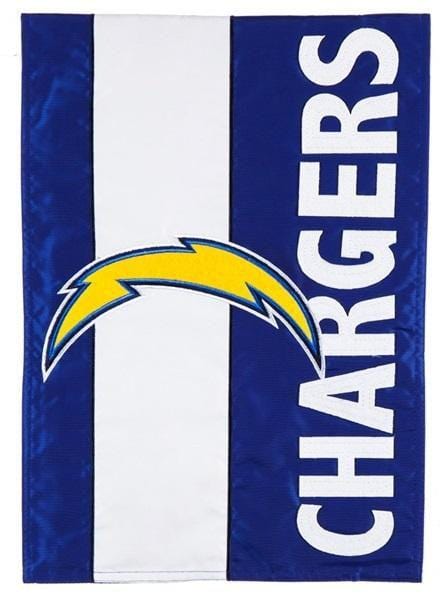 Los Angeles Chargers Garden Flag 2 Sided Applique Logo heartlandflags