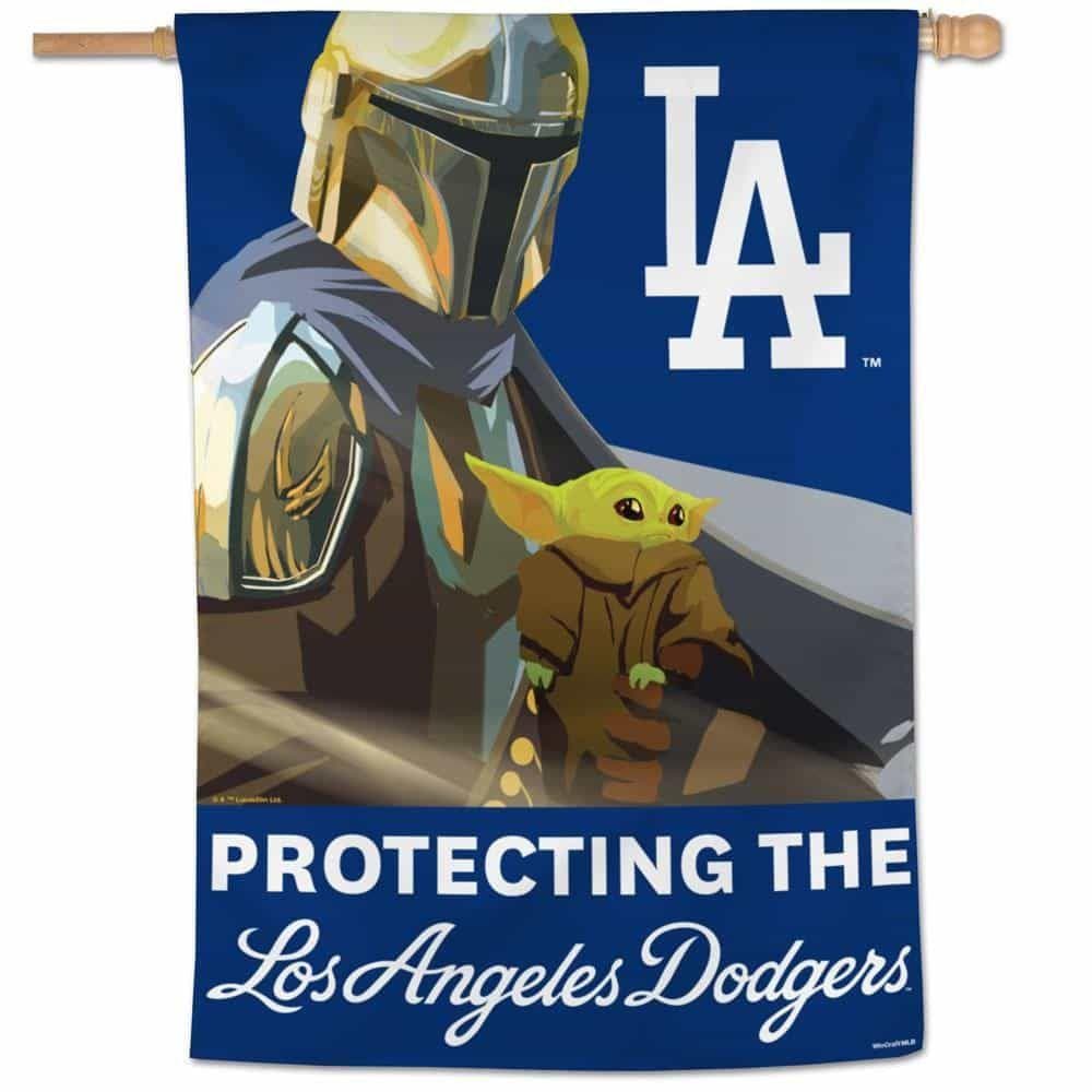 Los Angeles Dodgers Flag Protecting The Dodgers Mandalorian heartlandflags