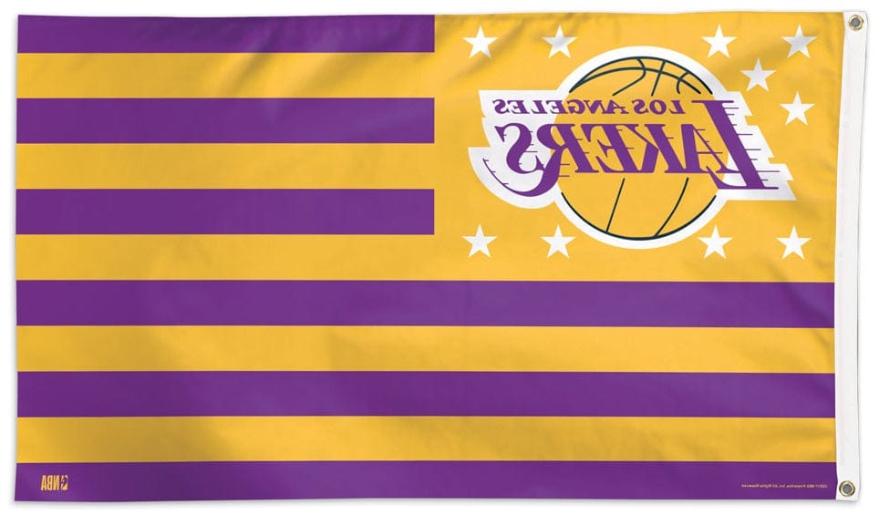 Los Angeles Lakers Flag 3x5 Americana Stars Stripes heartlandflags