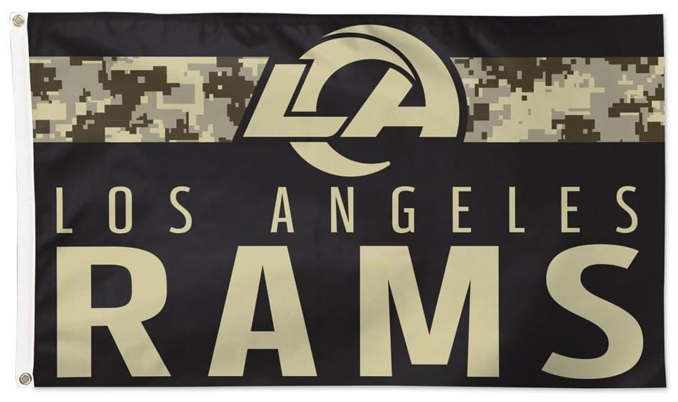 Los Angeles Rams Flag 3x5 Digi Camo Armed Forces heartlandflags