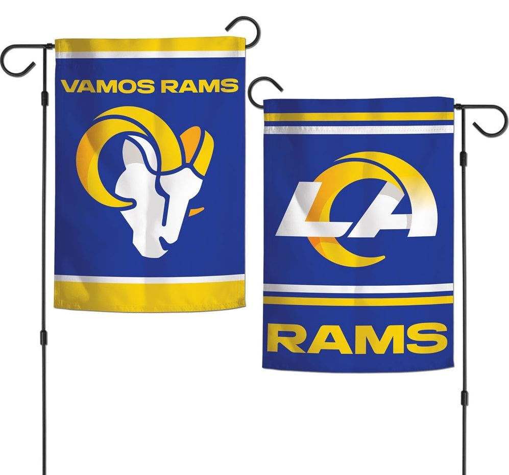 Los Angeles Rams Garden Flag 2 Sided Vamos Rams heartlandflags