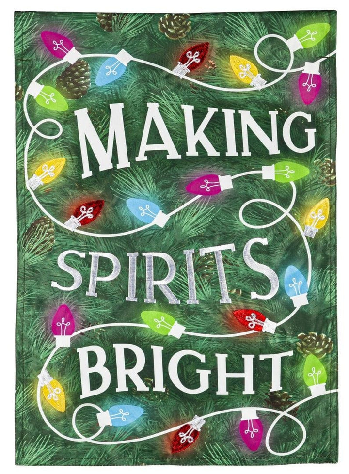 Making Spirits Bright Christmas Garden Flag 2 Sided Decorative heartlandflags