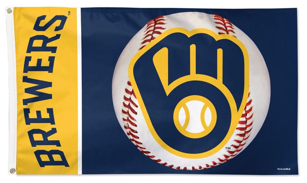 Milwaukee Brewers Flag 3x5 Baseball Logo heartlandflags