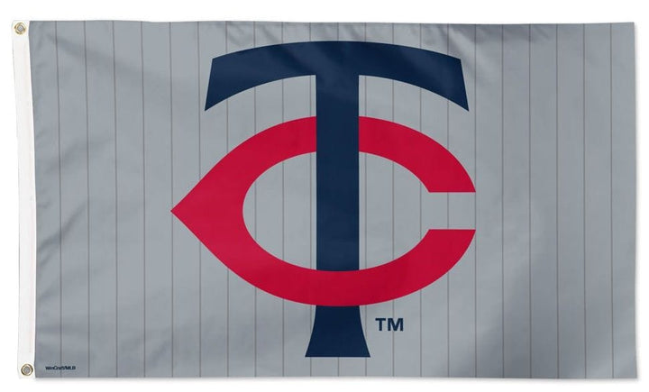 Minnesota Twins Flag 3x5 New Logo Pinstripe heartlandflags