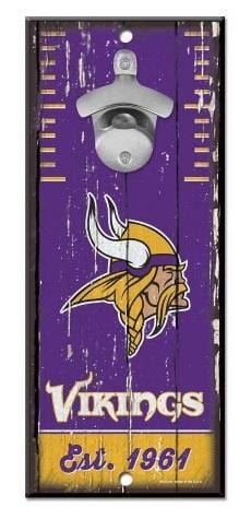 Minnesota Vikings Bottle Opener NFL Wood Sign heartlandflags