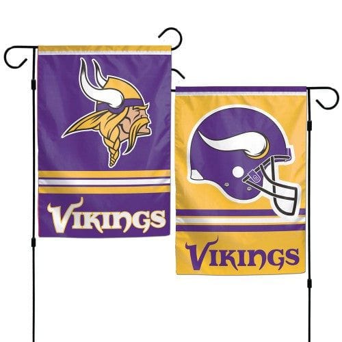 Minnesota Vikings Garden Flag 2 Sided Logo heartlandflags