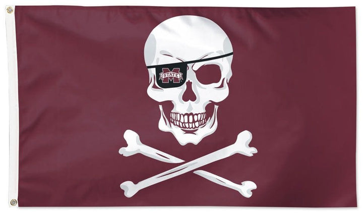 Mississippi State Leach Pirate Flag 3x5 Cross Bones heartlandflags