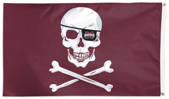 Mississippi State Leach Pirate Flag 3x5 Cross Bones heartlandflags