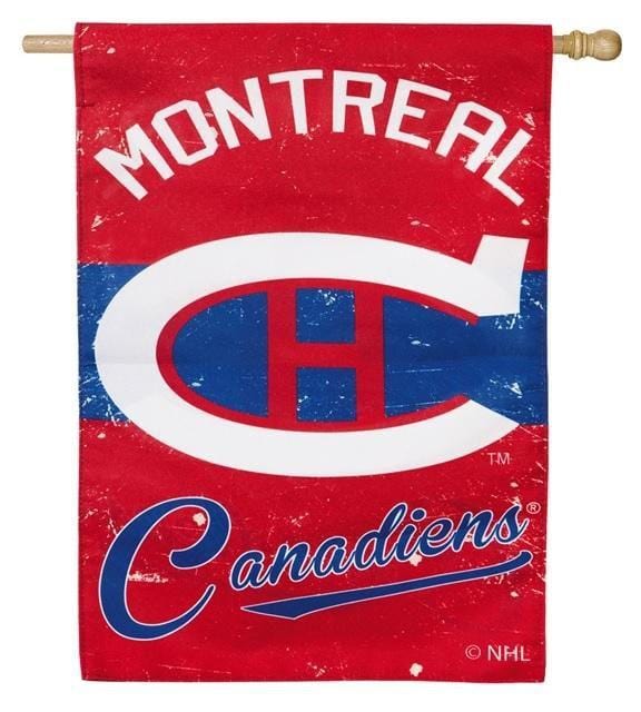 Montreal Canadiens Banner 2 Sided Vintage Logo House Flag heartlandflags