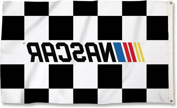 NASCAR Checkered Flag 3x5 With Logo heartlandflags