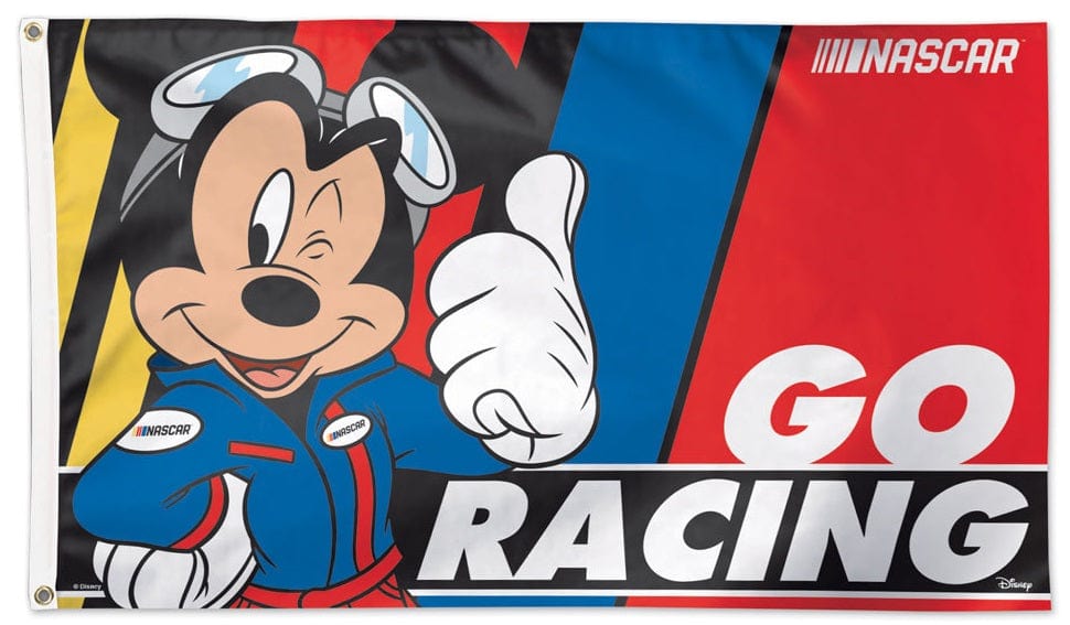 NASCAR Mickey Mouse Flag 3x5 Disney Go Racing heartlandflags