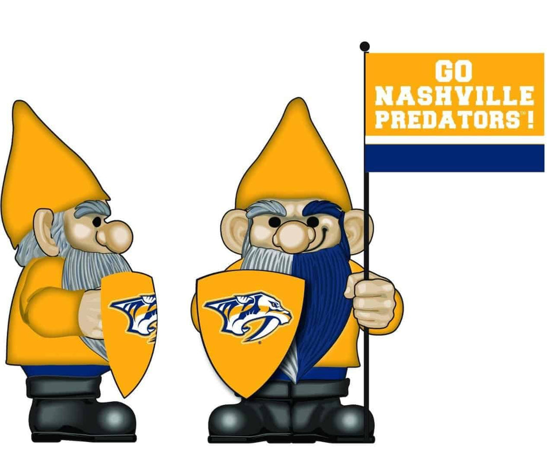 Nashville Predators Gnome with Flag Go Nashville Predators heartlandflags