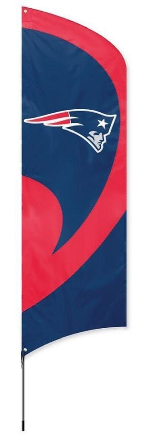 New England Patriots Flag Tall Team Feather with Flagpole heartlandflags