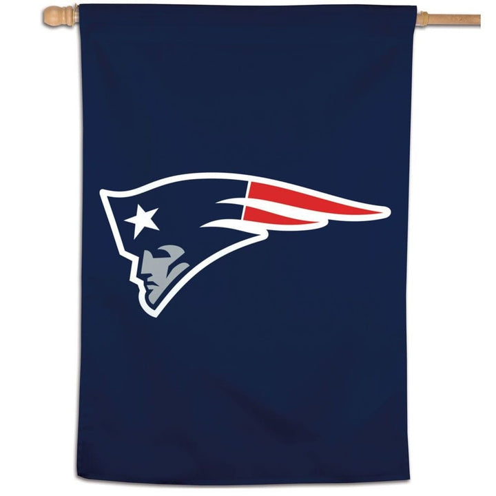 New England Patriots Logo Flag Vertical House Banner heartlandflags