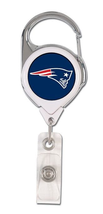 New England Patriots Reel 2 Sided Retractable Badge Holder heartlandflags