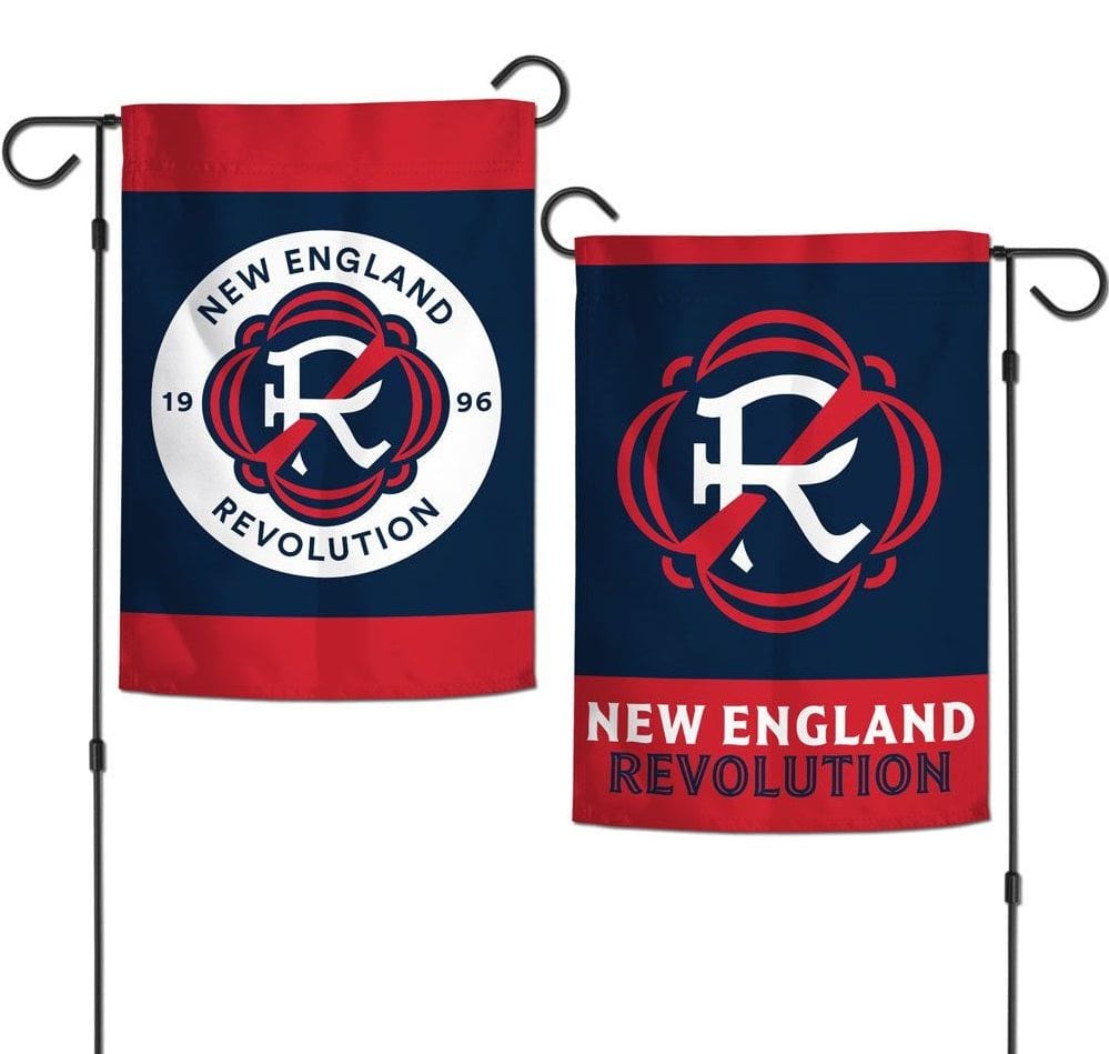 New England Revolution Garden Flag 2 Sided Soccer heartlandflags