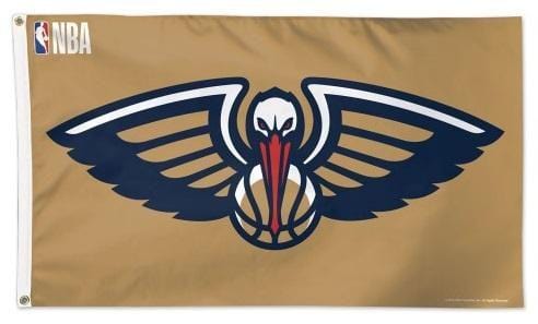 New Orleans Pelicans Flag 3x5 Gold heartlandflags