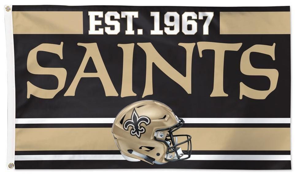 Bandera de New Orleans Saints USA American Nation Stripes 3x5 con ojales Bandera de New Orleans Saints USA American Nation Stripes 3x5 con ojales