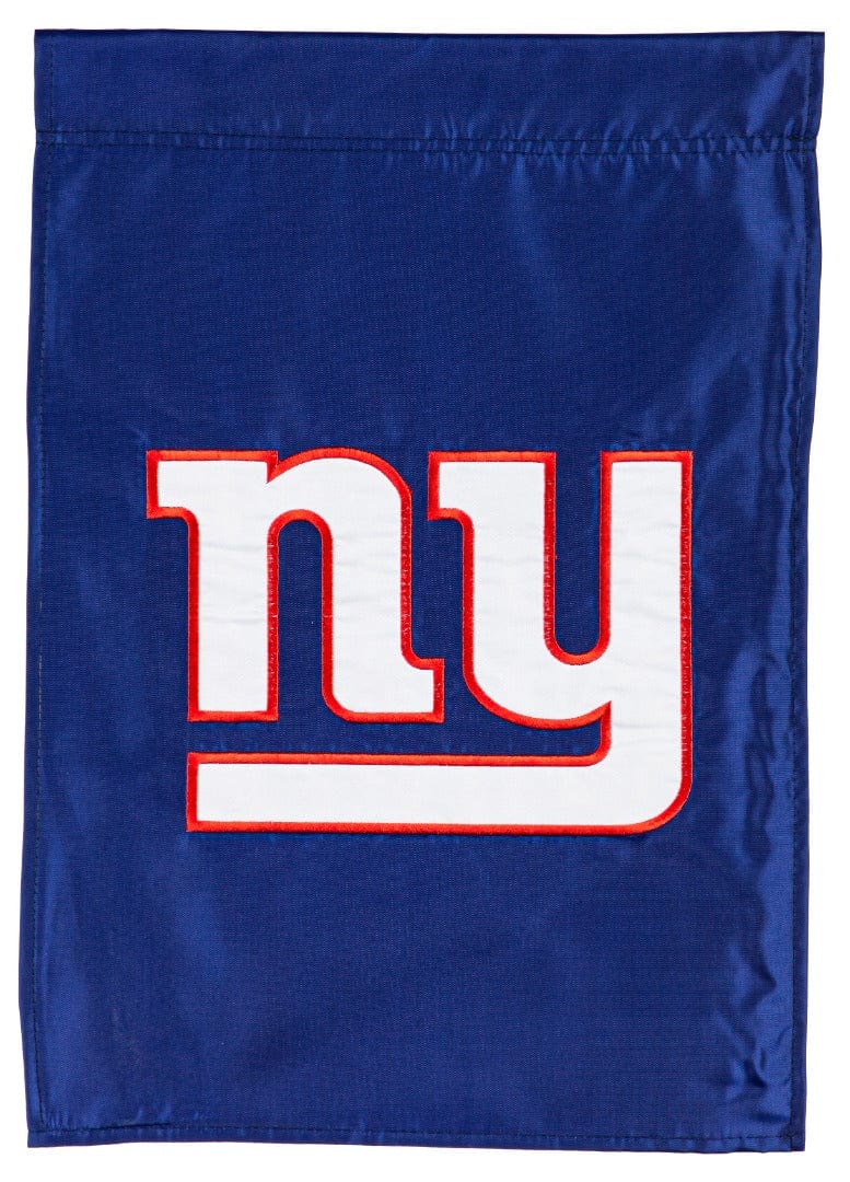 New York Giants Garden Flag 2 Sided Applique Logo heartlandflags