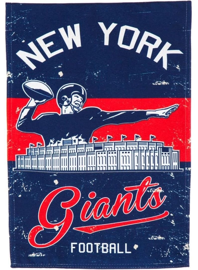 New York Giants Garden Flag 2 Sided Vintage Throwback Logo heartlandflags