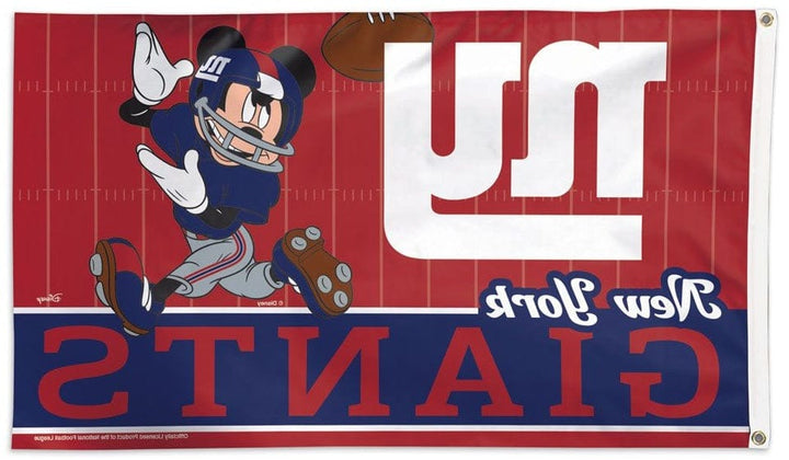 New York Giants Mickey Mouse Flag 3x5 Football heartlandflags