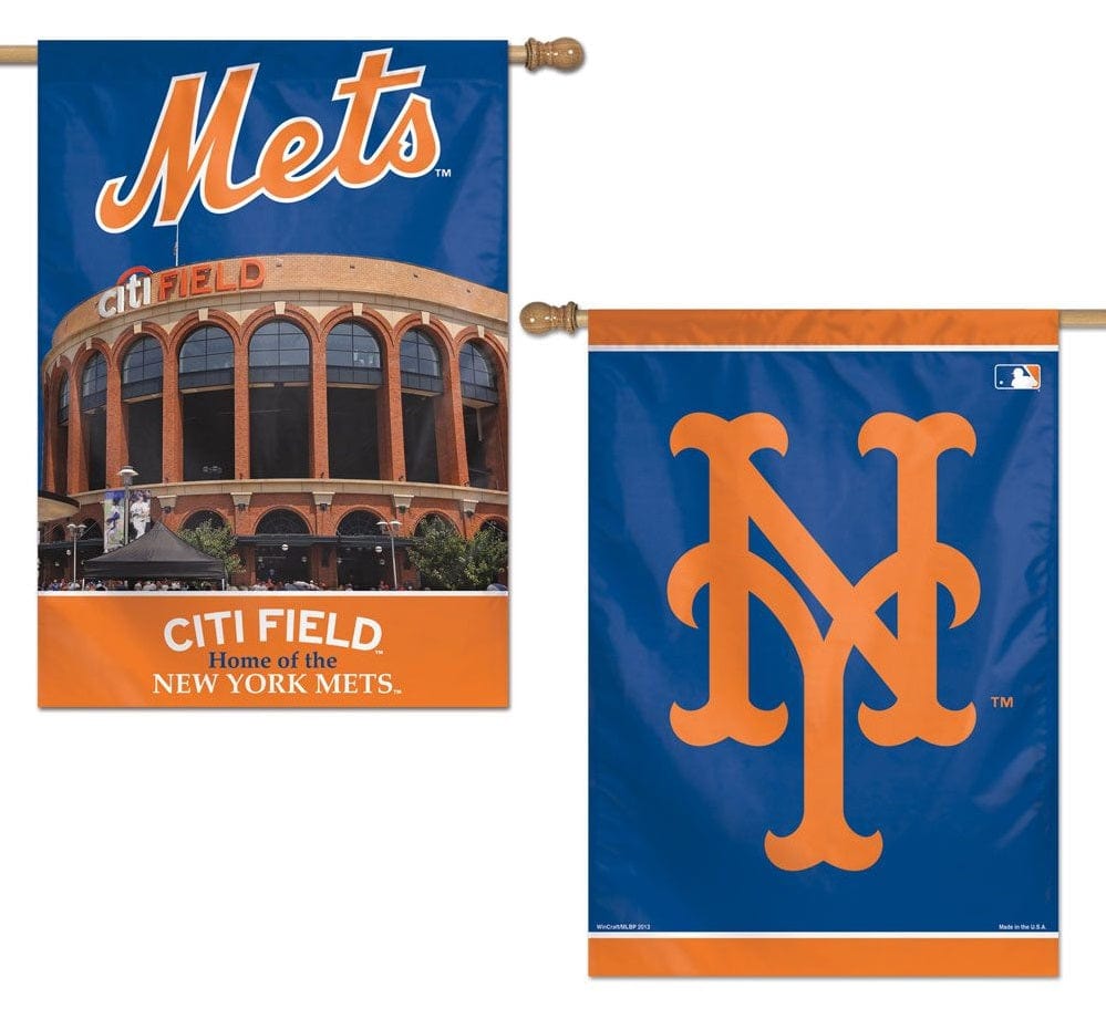 New York Mets Flag 2 Sided Vertical Flag Baseball heartlandflags