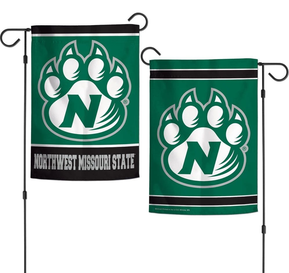 Northwest Missouri State Garden Flag 2 Sided Logo heartlandflags