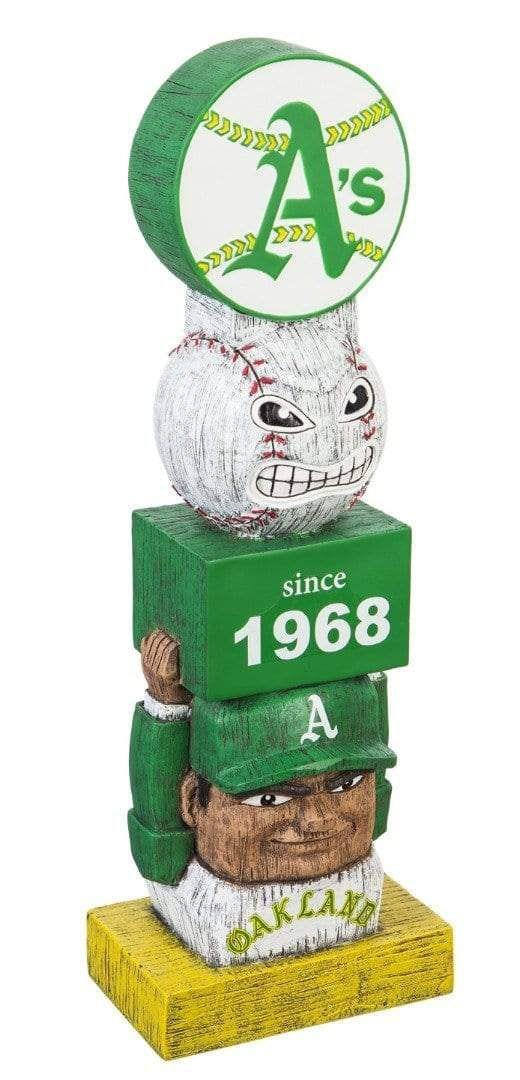 Oakland Athletics Tiki Totem Statue Vintage Logo heartlandflags