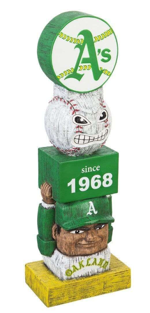 Oakland Athletics Tiki Totem Statue Vintage Logo heartlandflags