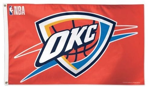 Oklahoma City Thunder Flag 3x5 Orange heartlandflags