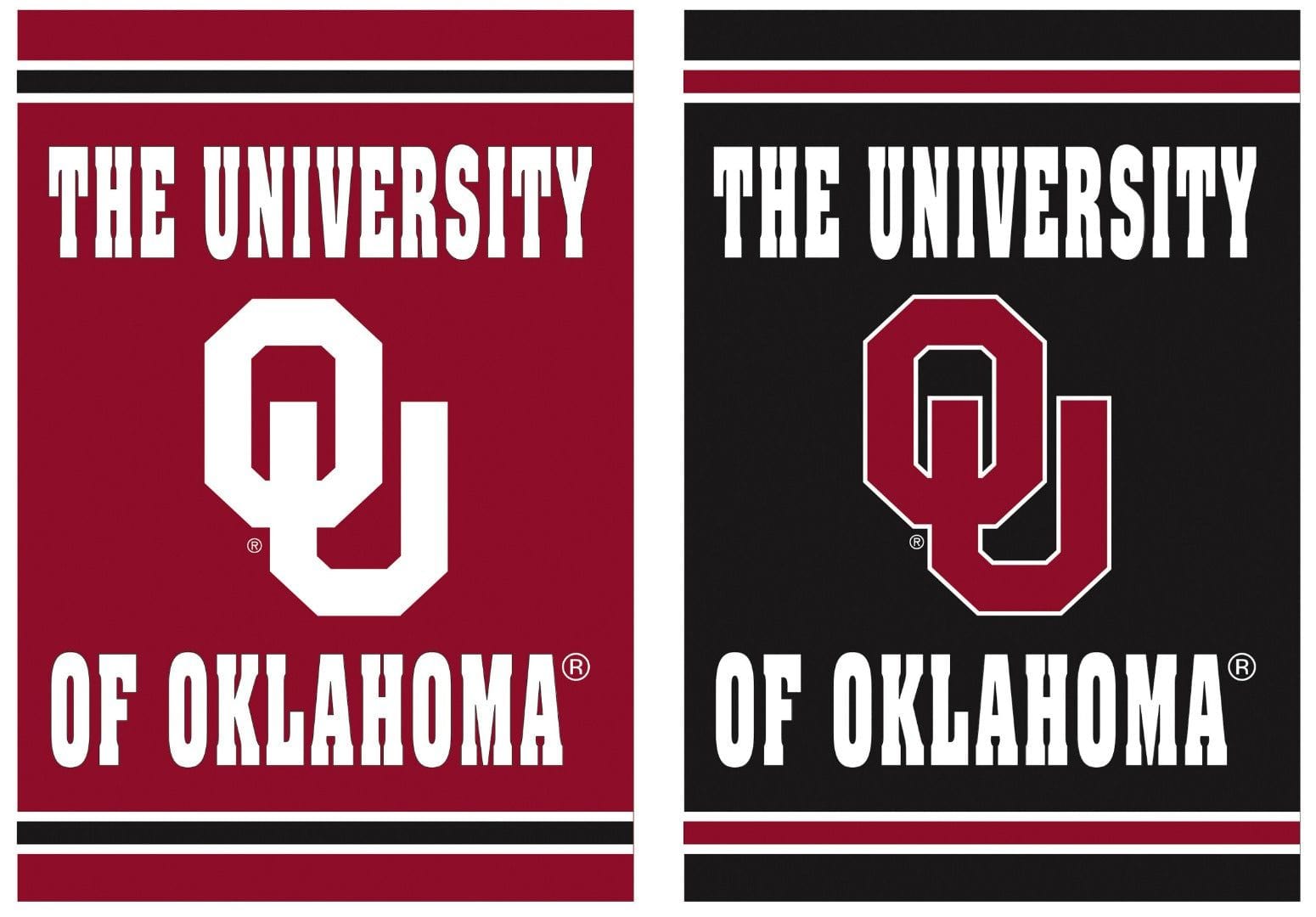 Oklahoma Sooners Banner 2 Sided Textured OU