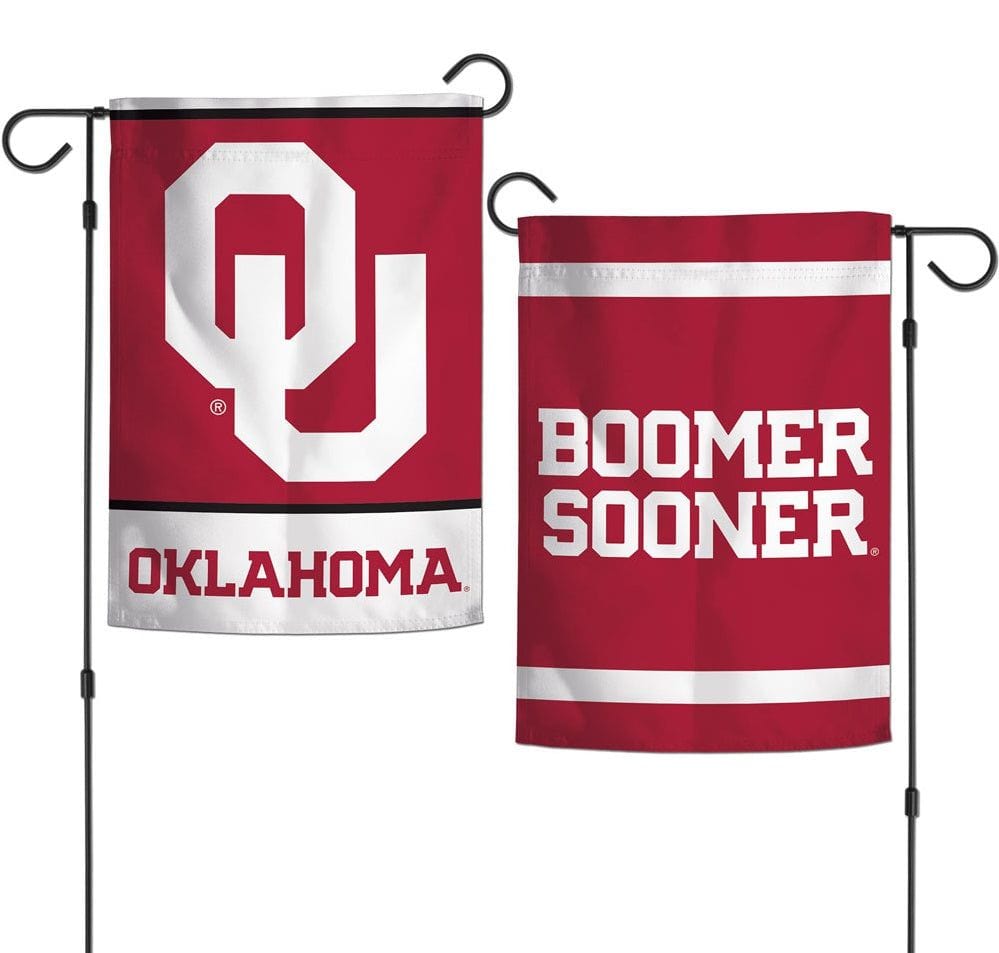 Oklahoma Sooners Garden Flag 2 Sided Boomer Sooner OU heartlandflags