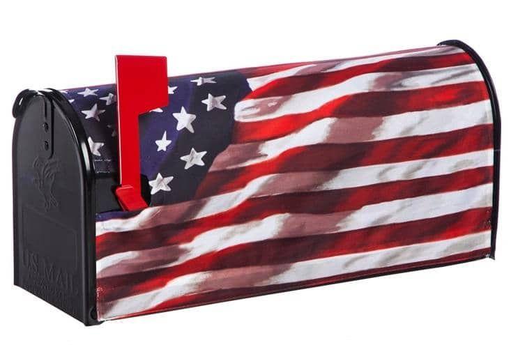 Patriotic America in Motion US Flag Magnetic Mailbox Cover heartlandflags