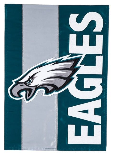 Philadelphia Eagles Garden Flag 2 Sided Applique Logo heartlandflags