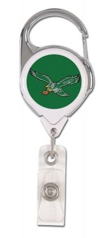 Philadelphia Eagles Reel 2 Sided Retro Logo Badge Holder heartlandflags