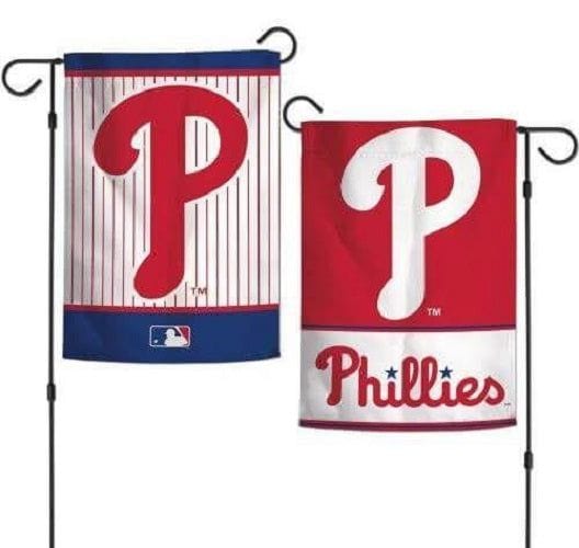 Philadelphia Phillies 2 Sided Garden Flag Pinstripe P heartlandflags