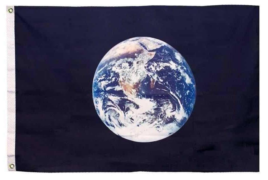 Planet Earth Flag 3x5 Blue heartlandflags