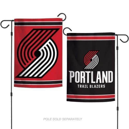 Portland Trail Blazers Garden Flag 2 Sided Logo heartlandflags