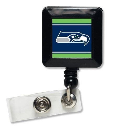 Retractable Seattle Seahawks Reel ID Badge Holder heartlandflags