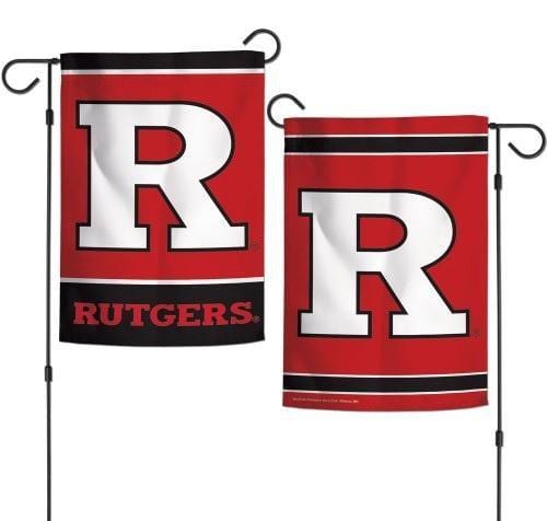 Rutgers University Garden Flag 2 Sided R Logo heartlandflags