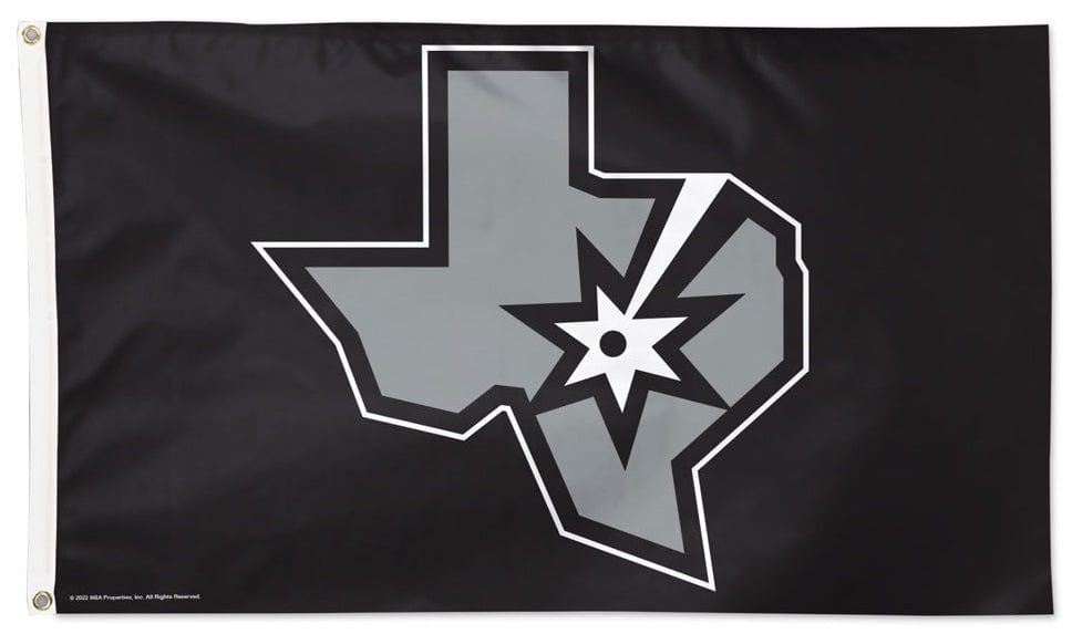 San Antonio Spurs Flag 3x5 Alternate Logo heartlandflags