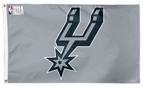 San Antonio Spurs Flag 3x5 Grey heartlandflags